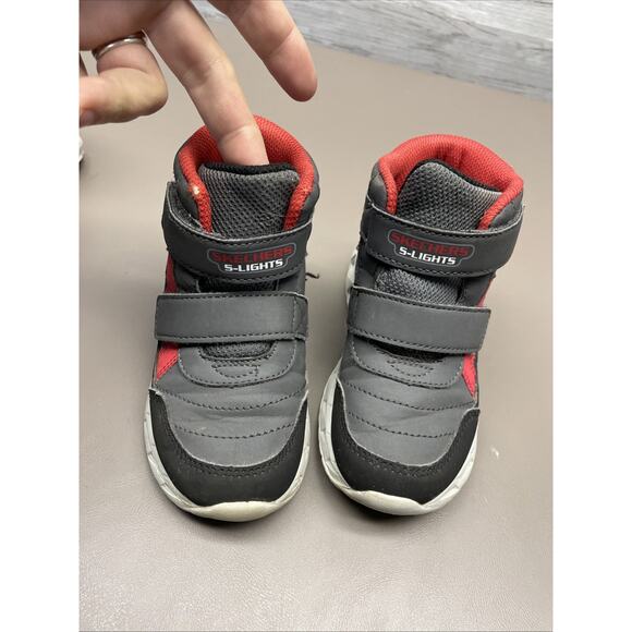 Sketchers S Lights Boots Roomy Fit Toddler Size 9 Lot Of 3 Pairs Of Shoes - Picture 7 of 16